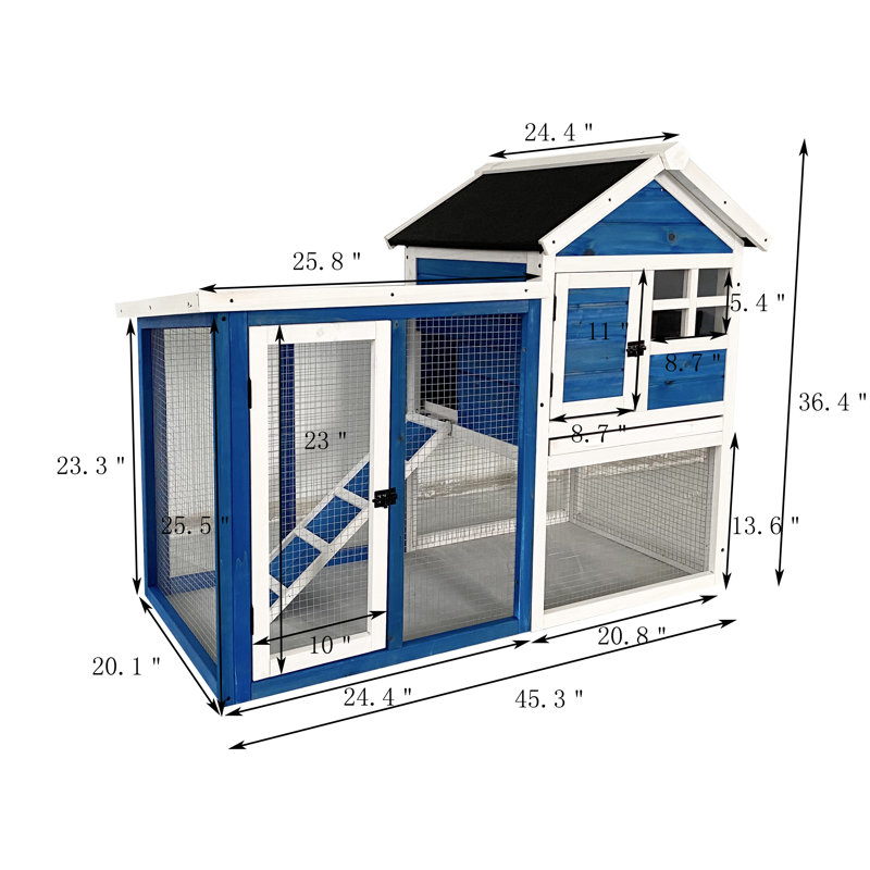 Cage pour petits animaux Demitz, Bleu marine