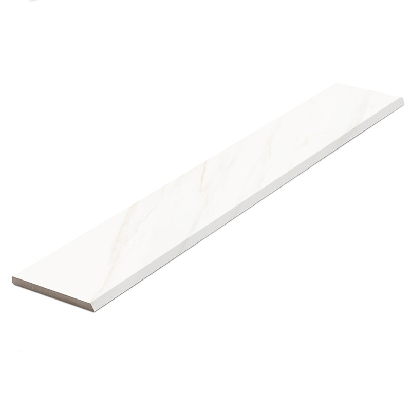 Carreau en porcelaine blanche 4 po x 24 po Savannah, Satin