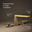 Composed Widespread Bathroom Faucet with Drain Assembly-1564658415