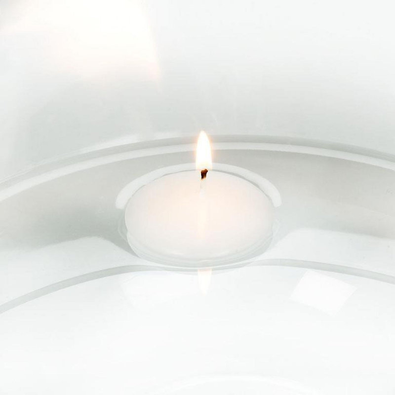 Bougie flottante blanche