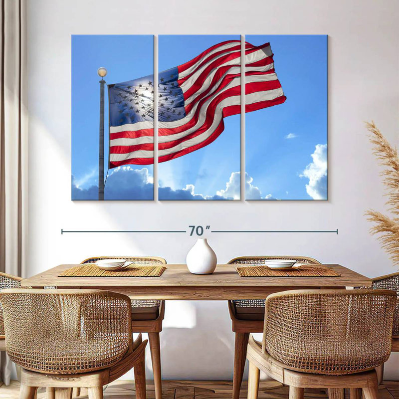 Flag Sky, 42" H x 65" W