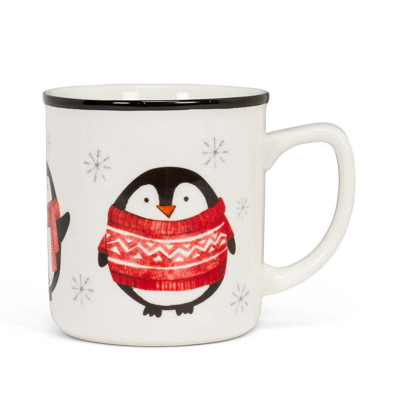 Ensemble de 4 tasses à café pingouin 4 pièces