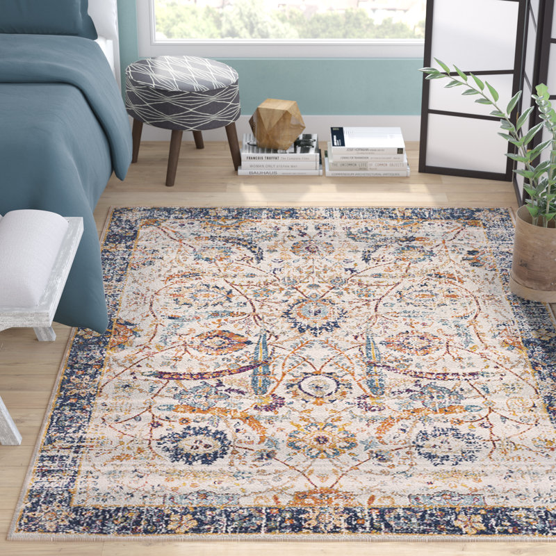 Floral Area Rug, Rectangle 119 x 170cm