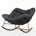 Coussin gris foncé / structure noire