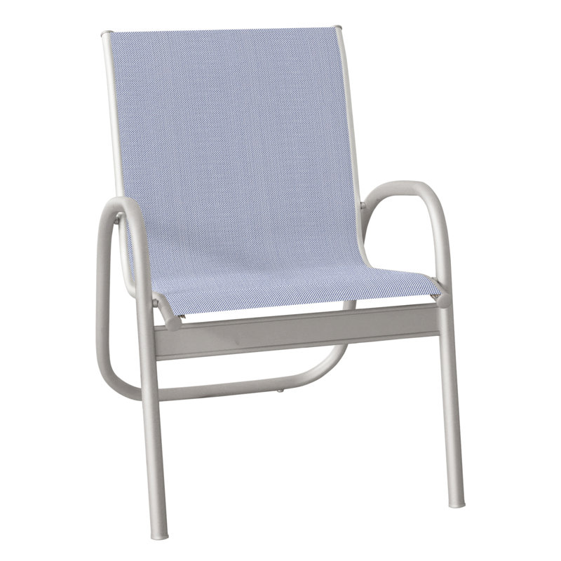 Fauteuil de patio Gardenella, Performance de l'écorce, Gris chaleureux texturé