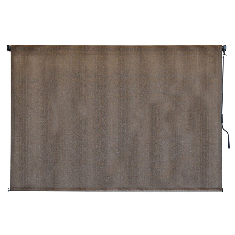 Mikole Semi-Sheer Outdoor Roller Shade, 84" W x 72" L, Cabo Sand