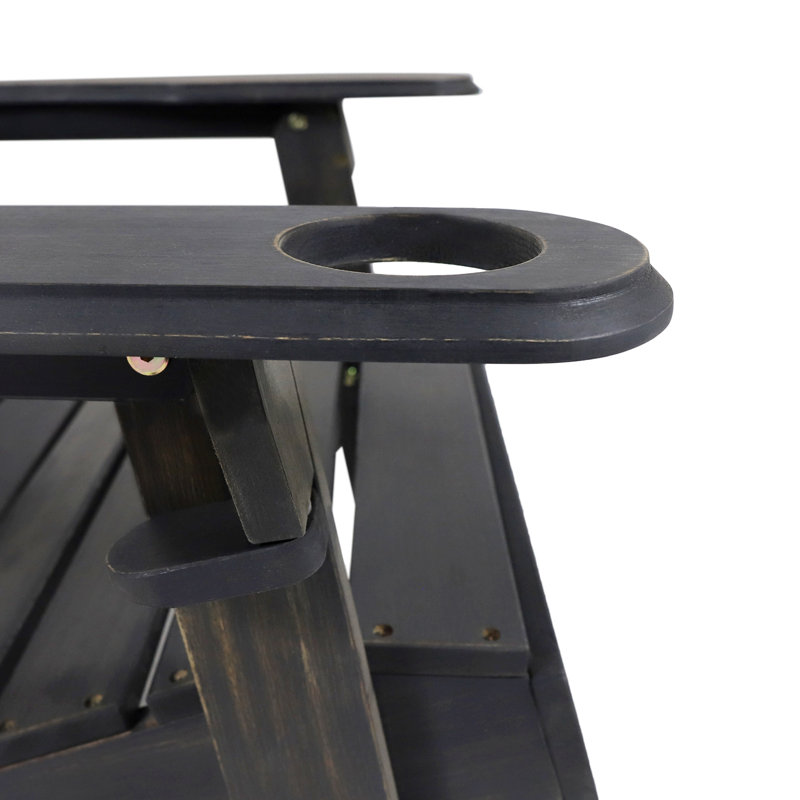 Chaise Adirondack pour l'extérieur, Gris foncé