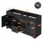 Base de meuble-lavabo double 60 po seulement, comptoir de lavabo non inclus-108737164
