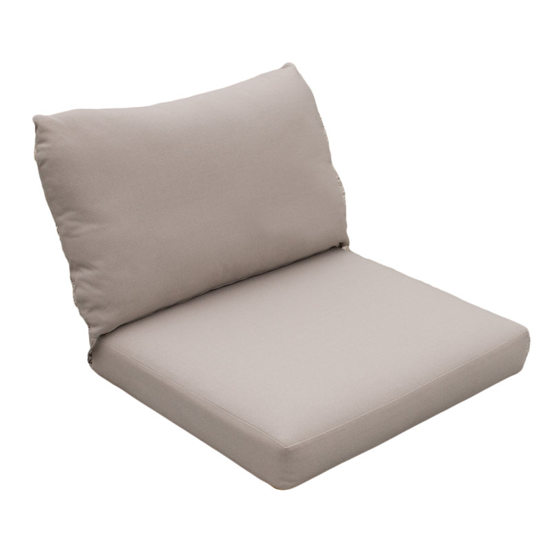 TB Lounge Tommy Bahama 1 - Piece Outdoor Seat/Back Cushion, Bamboo Bay Sand, 23"W x 24"L