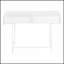 Bureau d'ordinateur moderne en stratifié blanc avec tiroirs de rangement pour bureau personnel et ordinateur portable, design élégant et fonctionnel-1414057919
