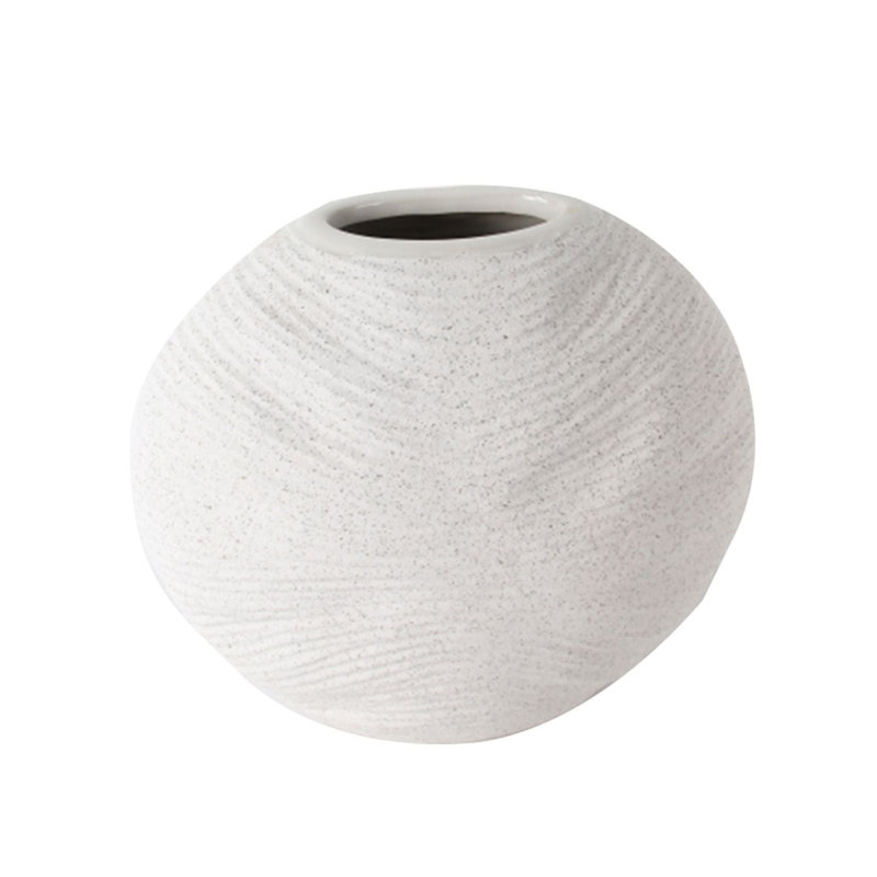 Nahshu Ceramic / Porcelain Table Vase, White