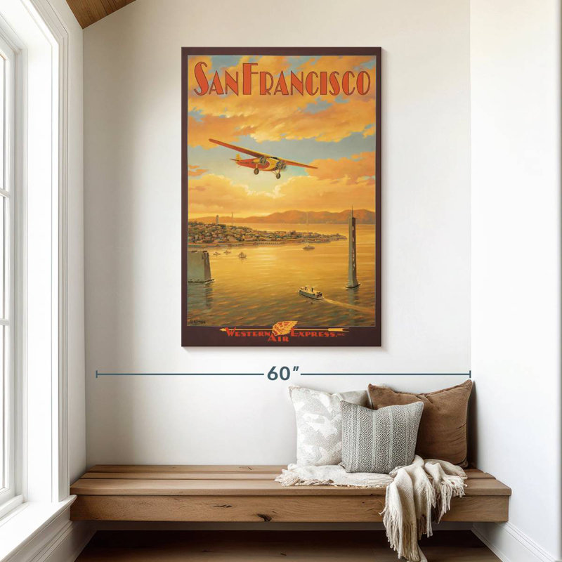 Aime Western Air Express, San Francisco, Californie, H 48 po x l 32 po