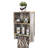 Merlene 2 Piece Solid Wood Tiered Shelf with Towel Bar-692546046