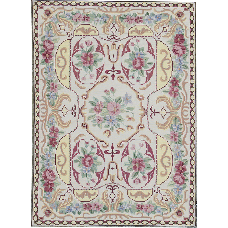 Wool Floral Area Rug, Rectangle 11'10" x 17'1"