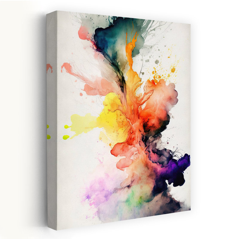 Art contemporain, art contemporain abstrait, H 48 po x l 32 po