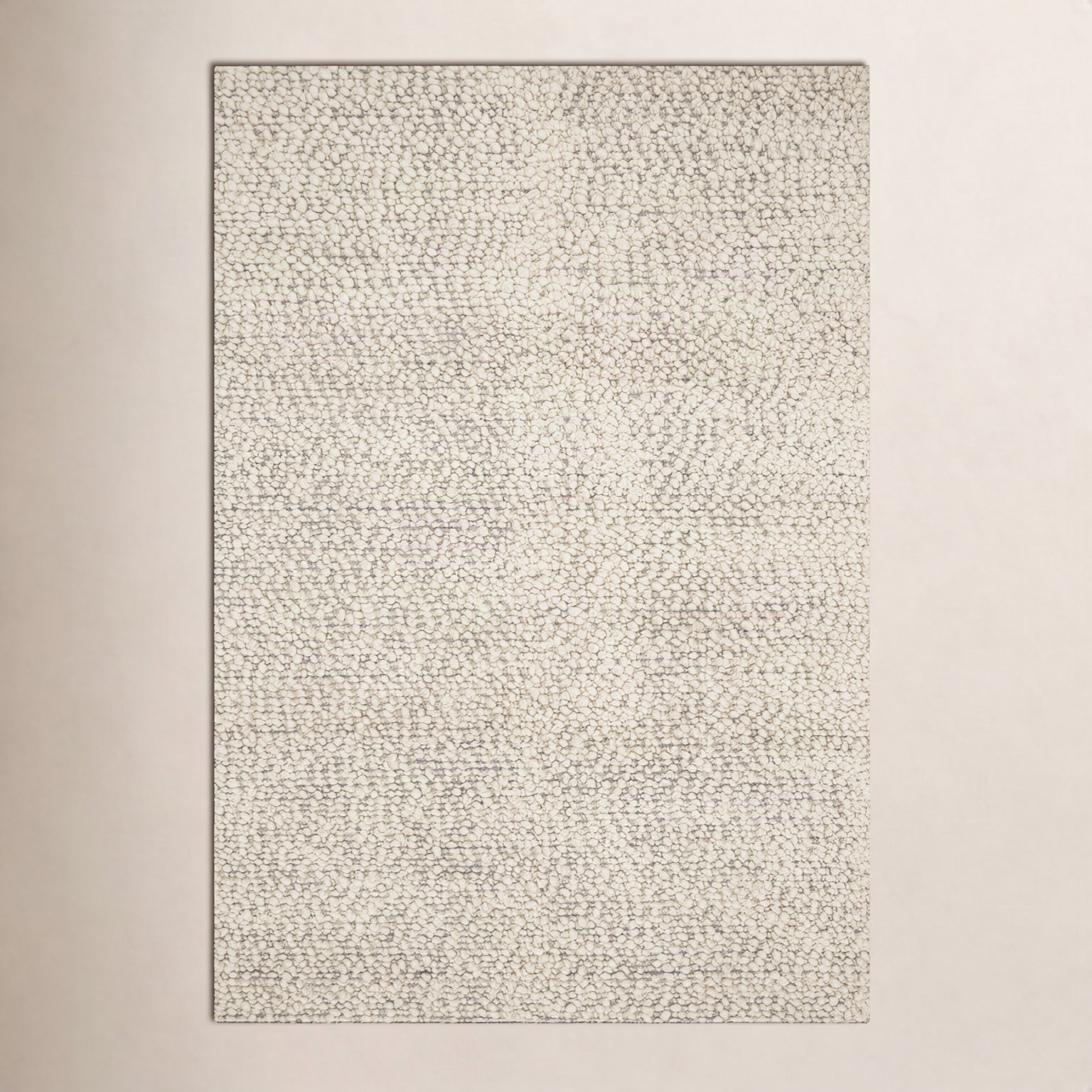 Charter Ivory Hand-Knotted Wool Rug, Rectangle 9'3" x 13'