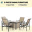 Ensemble de mobilier de patio extérieur, ensemble de mobilier de patio 5 pièces