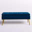 Banc de rangement rembourré en velours Kajana-1706549182