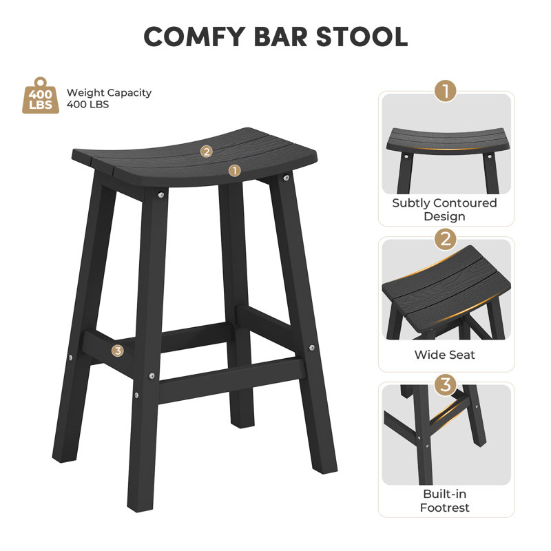 Ensemble de bar de patio 3 pièces, table d'extérieur imperméable pour 2 personnes à hauteur de bar Hanches toutes saisons et tabourets