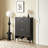 Large Tipping Bucket Shoe Cabinet with 2 Flip Drawers & 2 Regular Drawers, Space-Saving Organizer for Entryway and Hallway