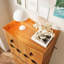 Commode à 4 tiroirs avec tablette supérieure Modern