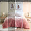 Couette ombrée à poils longs mini - Fausse fourrure rose poudré, grand lit/très grand lit