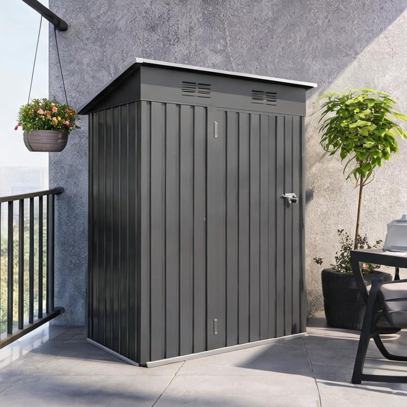 25.9 Kg Product Weight Storage Shed featuring As Pic with Outdoor Space, Metal Frame, Water-Resistant Design