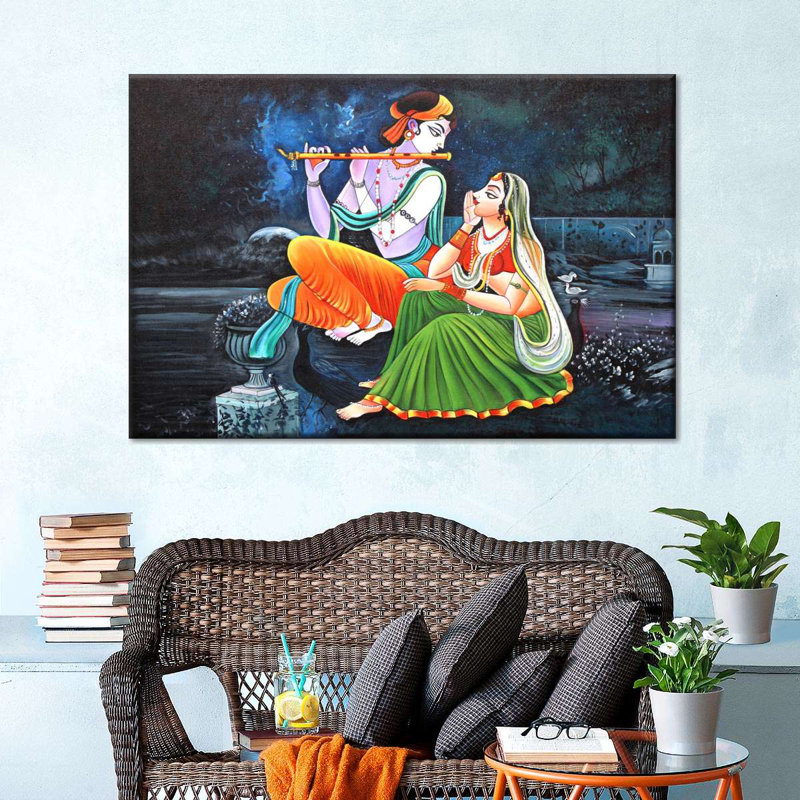 Radha Krishna, H 26 po x l 39 po x P 1,25 po