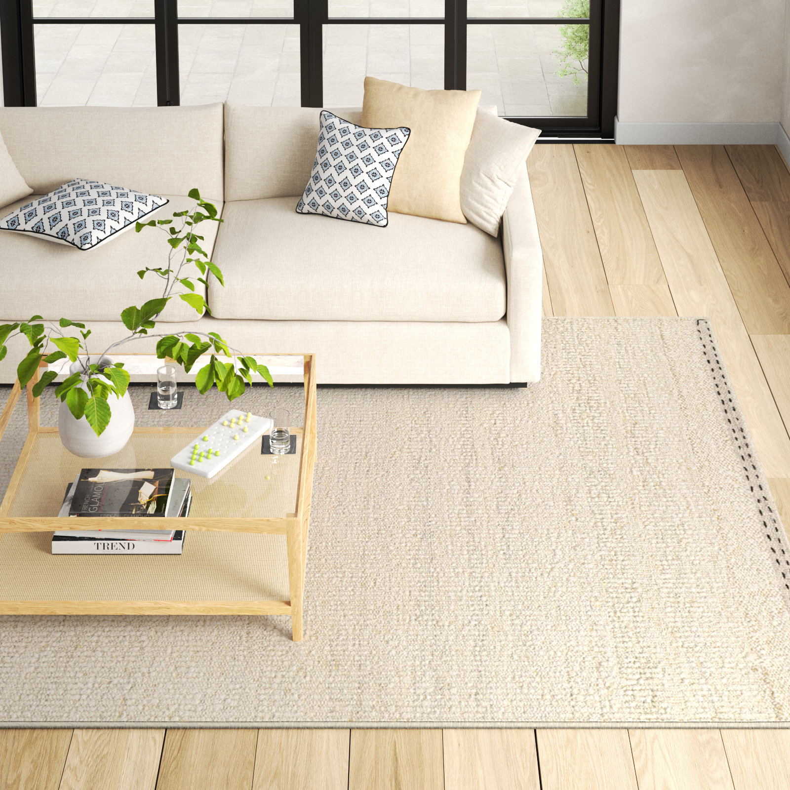 Halifax Handmade Wool Rug, Rectangle 8'10" x 12'