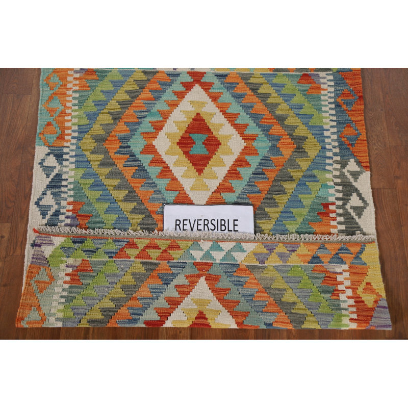 South Western Kilim Oriental Accent Rug 3x4