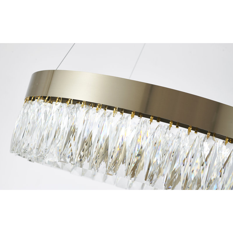 Bagimont Modern LED Crystal Halo Chandelier 