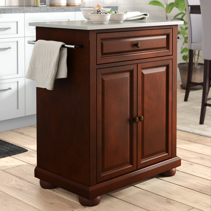 Hedon Kitchen Cart, Vintage Mahogany