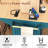 55.7" Kitchen Island With 2 Drop Leaf, Rolling On 5 Wheels, Power Supply, Folding Storage Table And Style, Feature, Charging Station, 3 Drawers, For Use-939359853