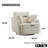 Upholstered Swivel Chair With 2 Side Pillows-213770559