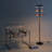 Ivo 65.2" Japandi-Inspired LED Floor Lamp With Oak Stem And Red Accent Shades