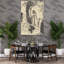 Femme nue debout, s'essuyant, vers 1890. Estampe d'art mural abstrait contemporain impressionniste.-1119455962