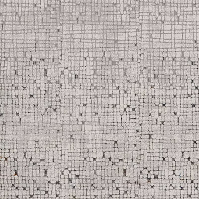 Tapis abstrait gris anthracite et ivoire 8 pi x 11 pi