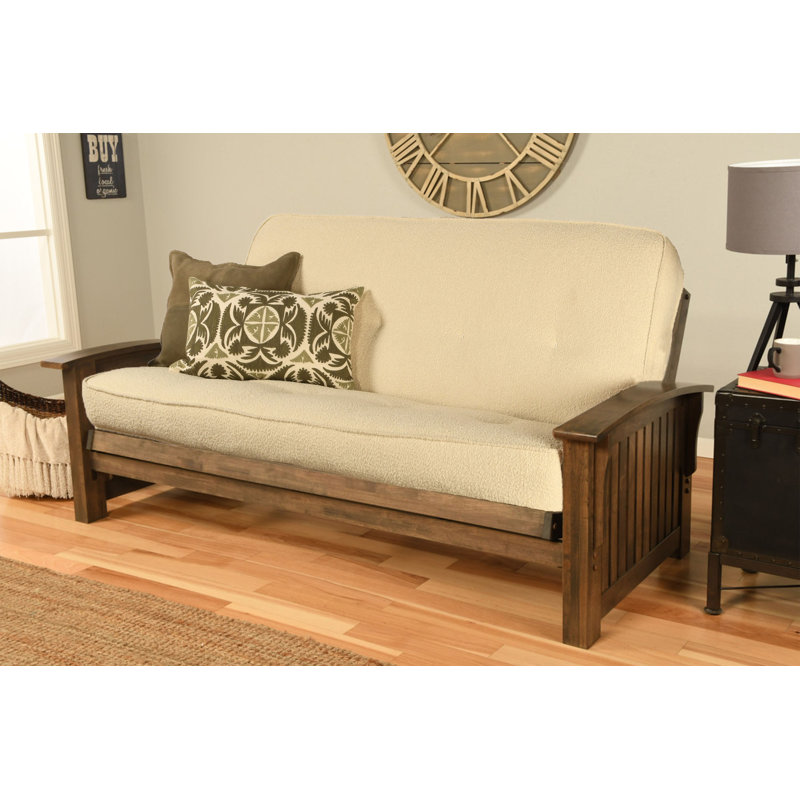 Structure de futon pleine largeur et matelas 83 po Stratford, Non, Canton crème