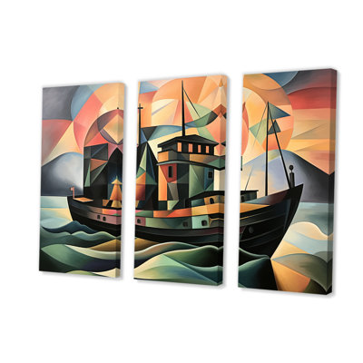 «Cubist», bateau de bord de mer, art mural