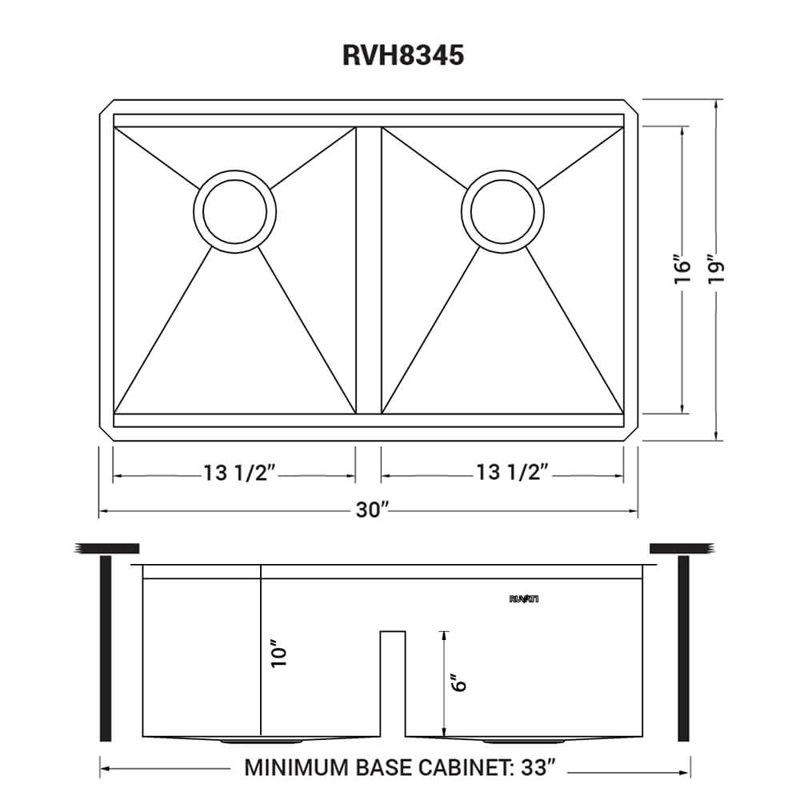 30" L x 19" W Double Basin Undermount Kitchen Sink with Additional Accessories