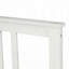 Lit plateforme en bois avec tête et pied de lit (blanc)-359803668