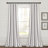 Cotton Blend Semi Sheer Curtain Pair-71502492-71502497