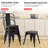 Rebello 18'' H Upholstered Metal Side Chair-1179200462