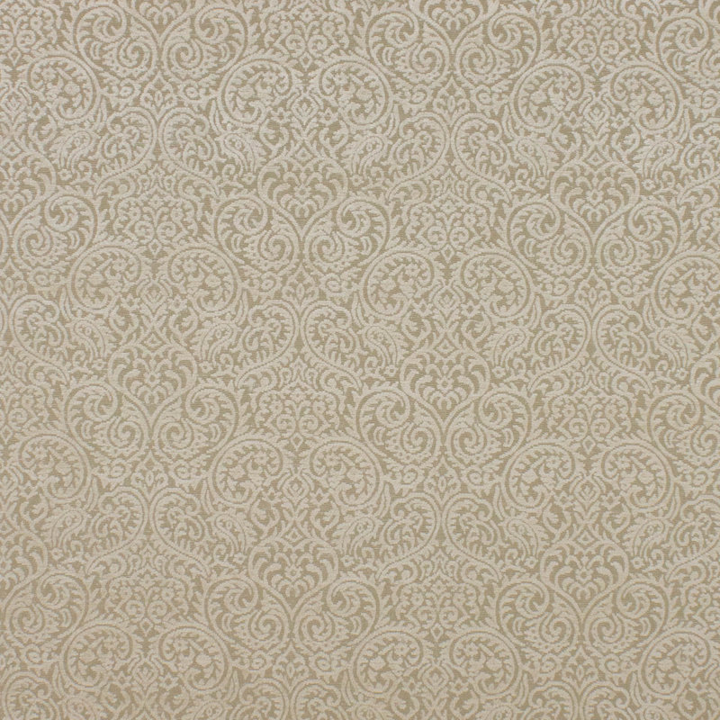 Prive Sanremo Scroll Fabric, White Chocolate