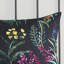 Édredon 5 pièces noir, motif botanique élégant, 2 coussins décoratifs, taies décoratives assorties, lit double lavable à la machine, pièces, avec imprimé attrayant-120264936