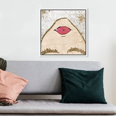 Fashion and Glam, paillettes, portrait de femme convoitée - Impression sur toile