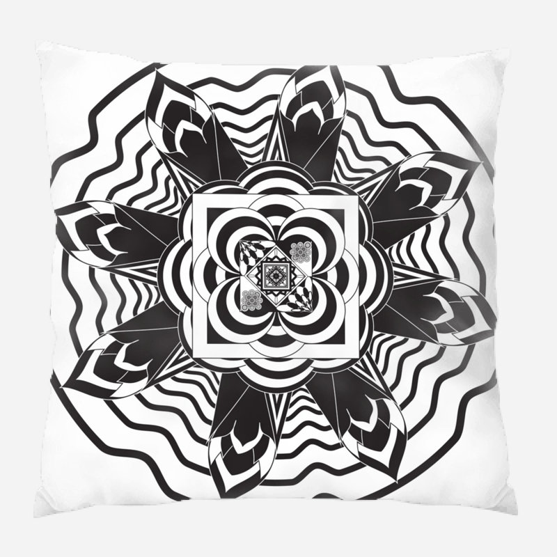 Floral Microsuede Reversible Throw Pillow