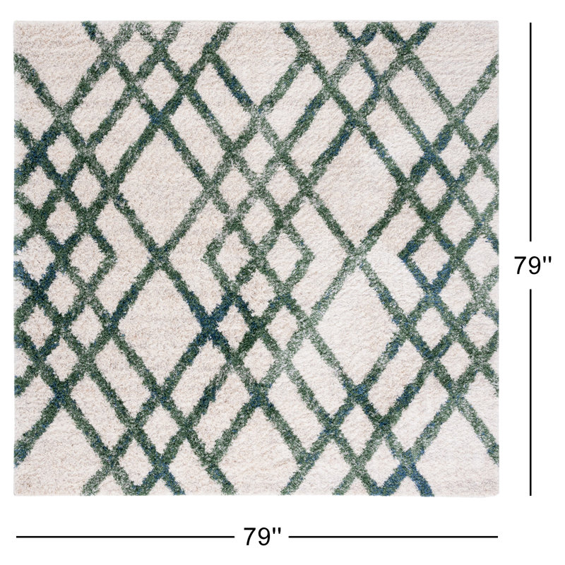 Karter Geometric Indoor Rug, Square 6'7"