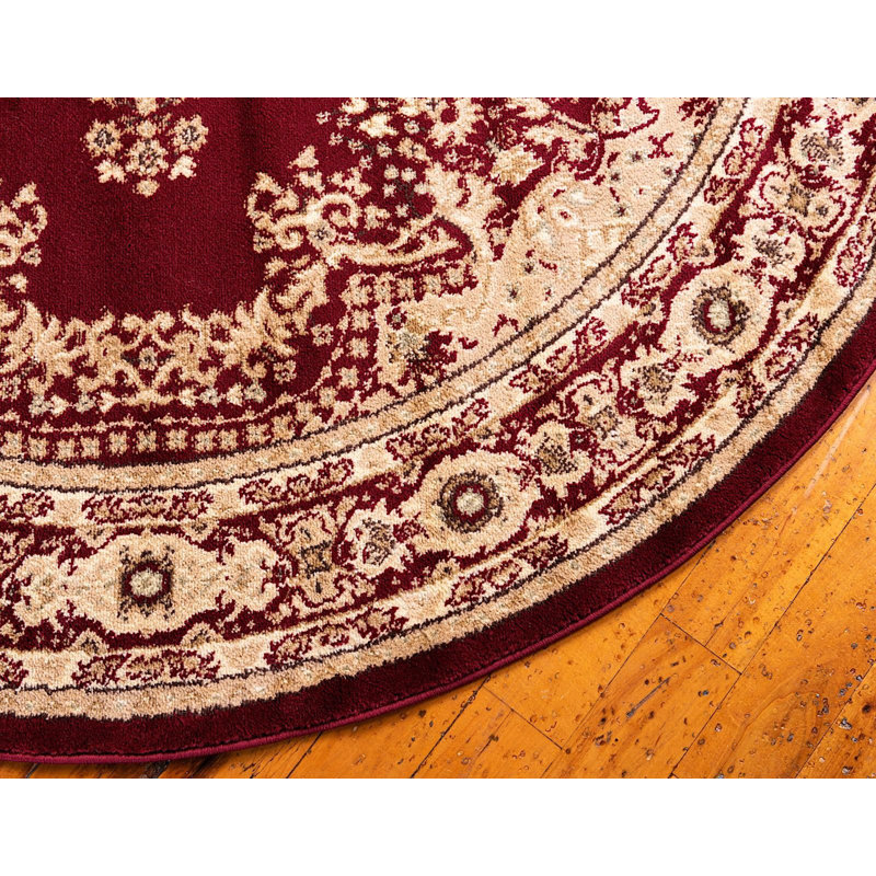 Tapis oriental rouge Gangemi, Rond 8 pi