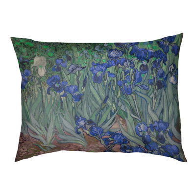 Coussin stylisé irises Burk